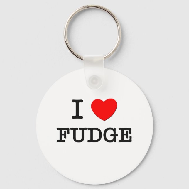 I Love Fudge Key Ring (Front)