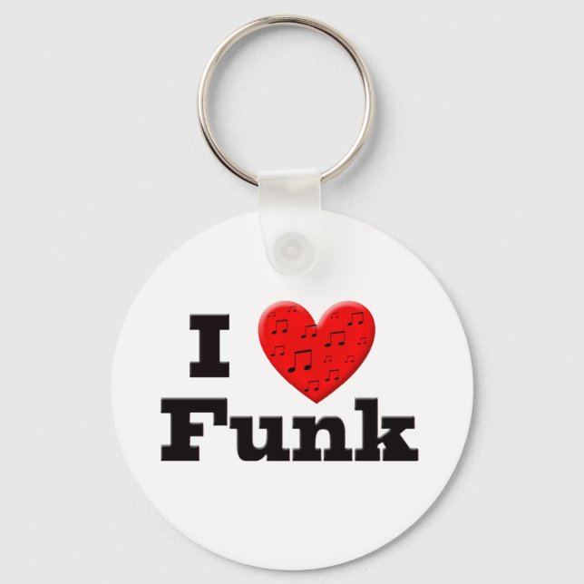I Love Funk Key Ring (Front)