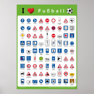 I love Fußball Poster
