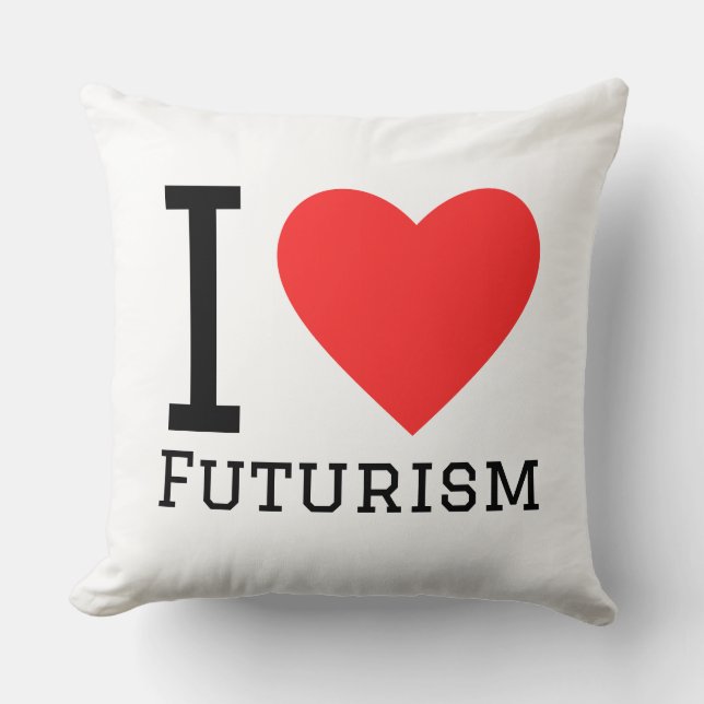 I love futurism cushion (Front)