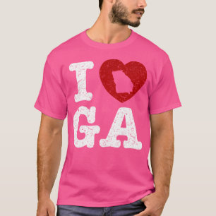 I Love Ga Georgia Us State Tee Family Vacation Cam