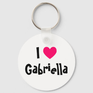 I Love Gabriella Key Ring