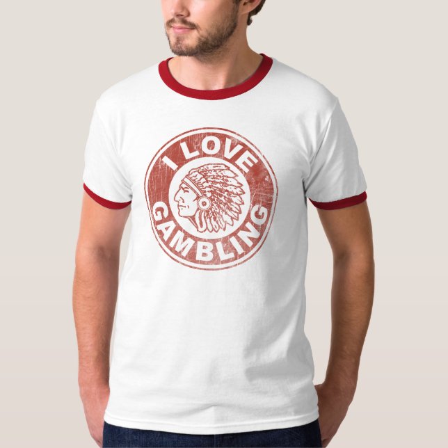 I Love Gambling T-Shirt (Front)