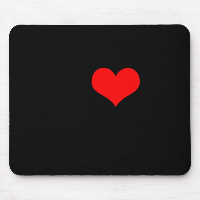 I Love Garage Doors Christmas Red Heart Funny Gift Mouse Pad (Front)