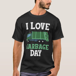I Love Garbage Day Recycling Trash Truck Kid Boy G T-Shirt