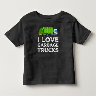 I Love Garbage Truck For Kids Toddler Long Sleeve Toddler T-Shirt