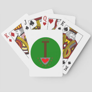 I Love Gardening Playing Cards