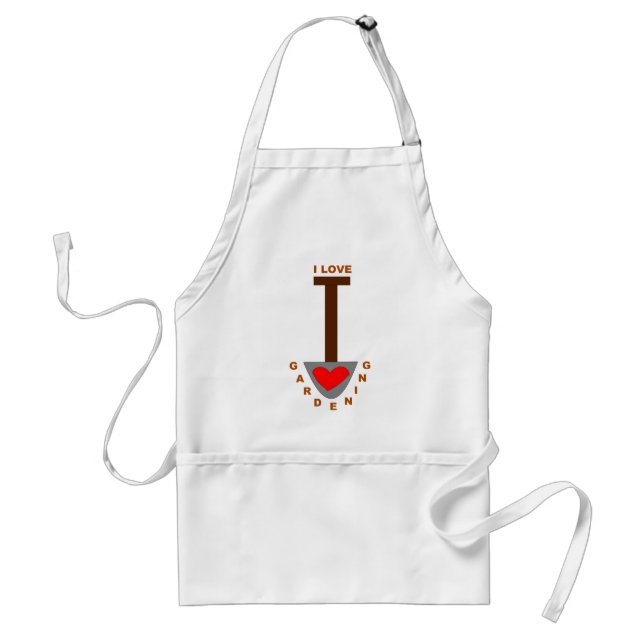 I Love Gardening Spade Apron (Front)
