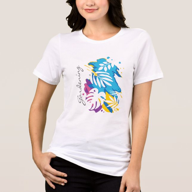 I Love Gardening Tri-Blend Shirt (Front)