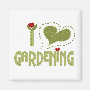 I Love Gardening Tshirts and Gifts Magnet