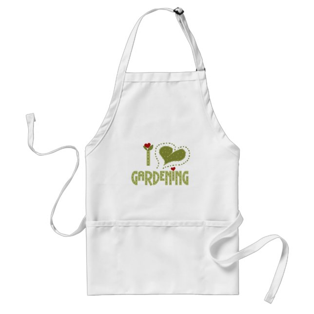 I Love Gardening Tshirts and Gifts Standard Apron (Front)