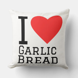 I love garlic bread square sticker cushion