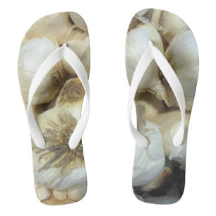 I love Garlic Custom Adult, Wide Straps Jandals