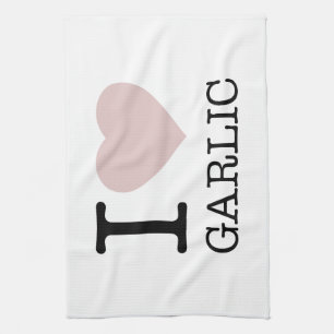 I LOVE GARLIC TEA TOWEL