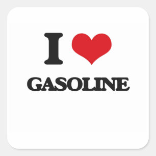 I love Gasoline Square Sticker