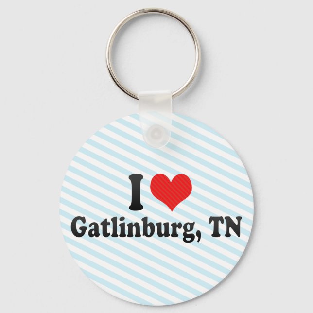 I Love Gatlinburg, TN Key Ring (Front)