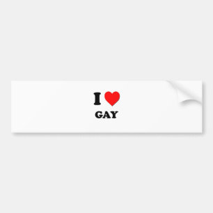I Love Gay Bumper Sticker