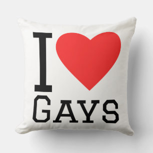 I love gays cushion