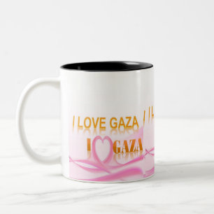 I love Gaza Two-Tone Coffee Mug
