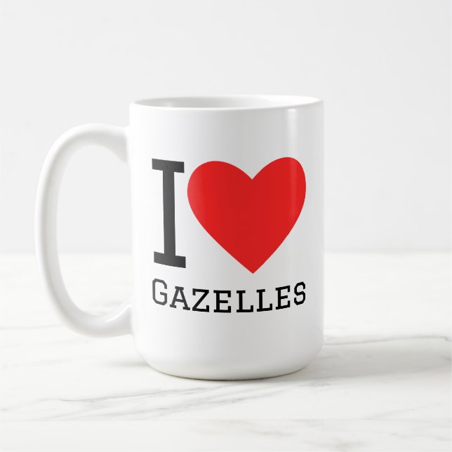 I love gazelles coffee mug (Left)
