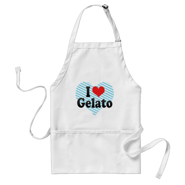 I Love Gelato Standard Apron (Front)