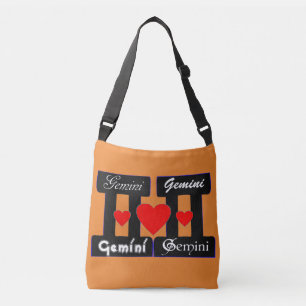 ♊★😍I Love Gemini-Best-Zodiac Sign All-Over-Print Crossbody Bag