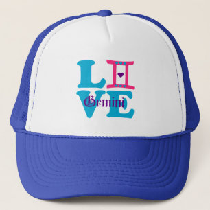 ♊★😍I Love Gemini-Best-Zodiac Sign Basic Stylish Trucker Hat
