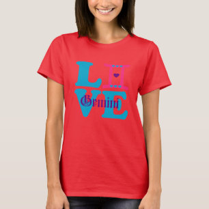 ♊★😍I Love Gemini-Best-Zodiac Sign Slim-fitted T-Shirt