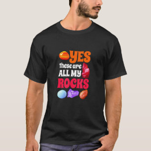 I Love Gemstones Semi Precious Stones Crystals A T-Shirt
