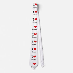 I Love Genes Tie