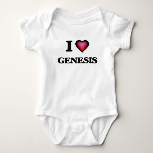I Love Genesis Baby Bodysuit (Front)