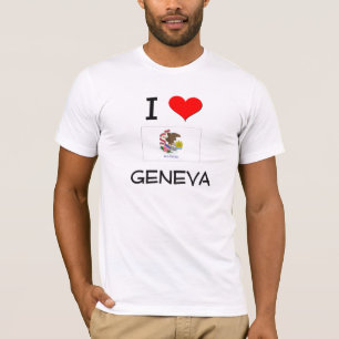 I Love GENEVA Illinois T-Shirt