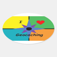 I Love Geocaching sticker