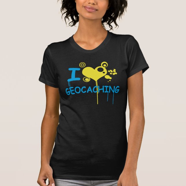I love geocaching T-Shirt (Front)