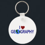 I Love Geography Key Ring<br><div class="desc"></div>