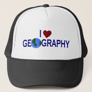 I Love Geography Trucker Hat