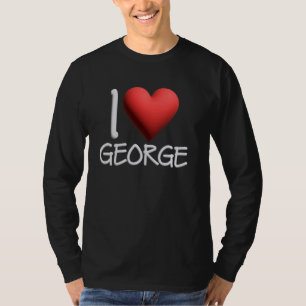 I Love George Name Personalised Men Guy BFF Friend T-Shirt