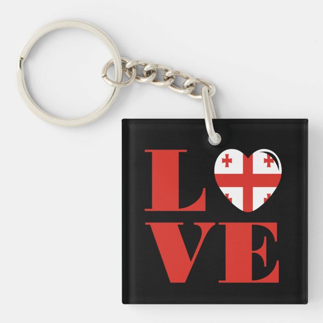 I love Georgia Key Ring (Front)