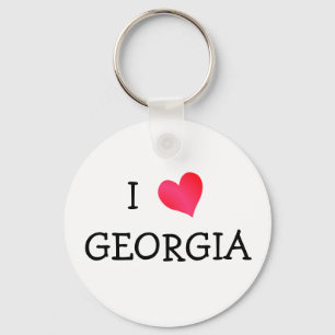 I Love Georgia Key Ring