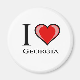 I Love Georgia Magnet