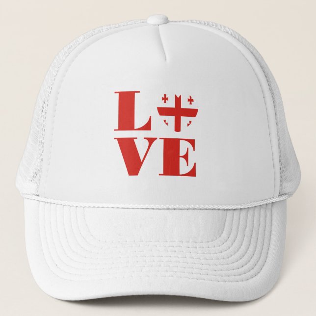 I love Georgia Trucker Hat (Front)