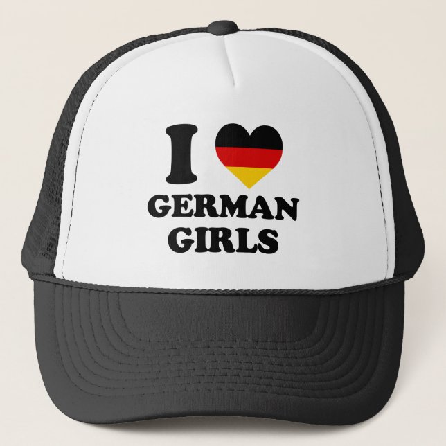 I love German Girls Trucker Hat (Front)