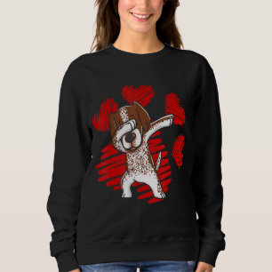 I Love German Shorthaired Pointer Dog Dabbing With Sweatshirt