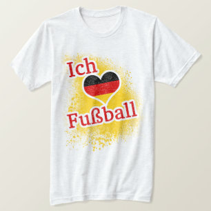 I Love German Soccer Fussball Football T-Shirt