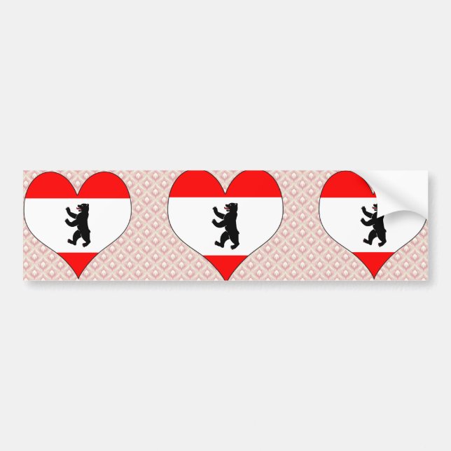 I Love Germany Berlin Bumper Sticker (Front)