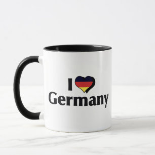 I Love Germany Flag Mug