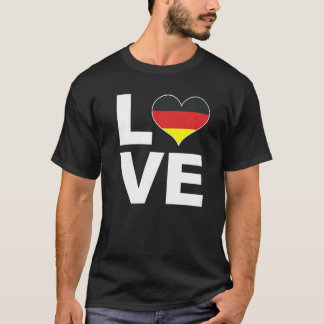I Love Germany Heart Flag Germany T-Shirt