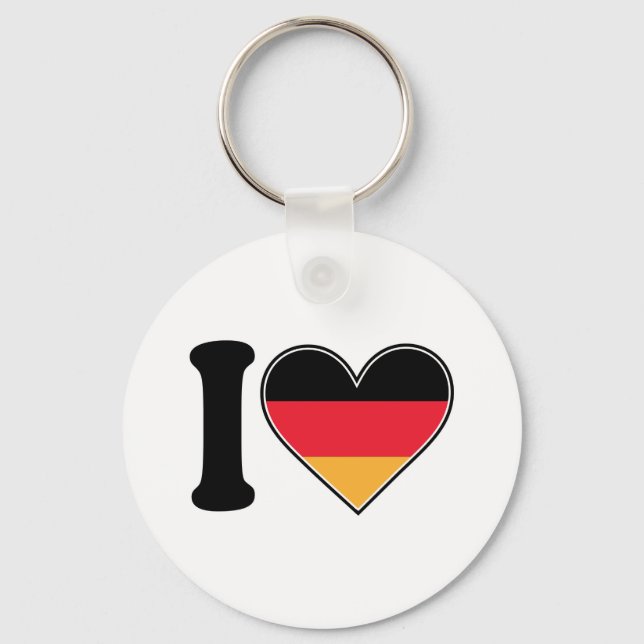 I Love Germany Key Ring (Front)