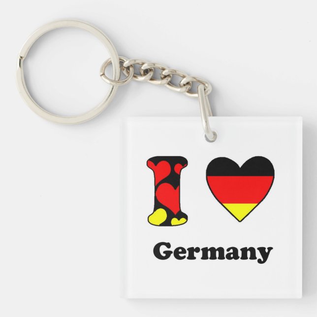 I love Germany Key Ring (Front)