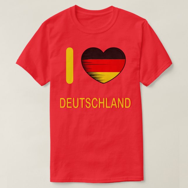 I Love Germany My Home My Country 3 T-Shirt (Design Front)